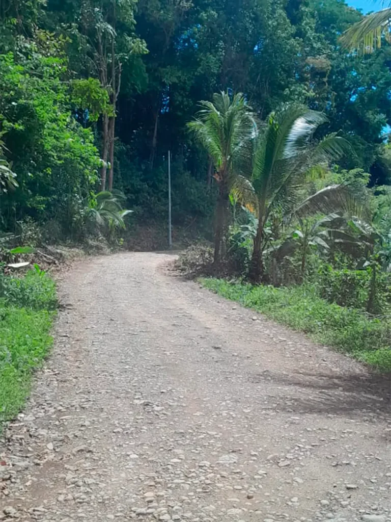 Línea eléctrica en Uvita